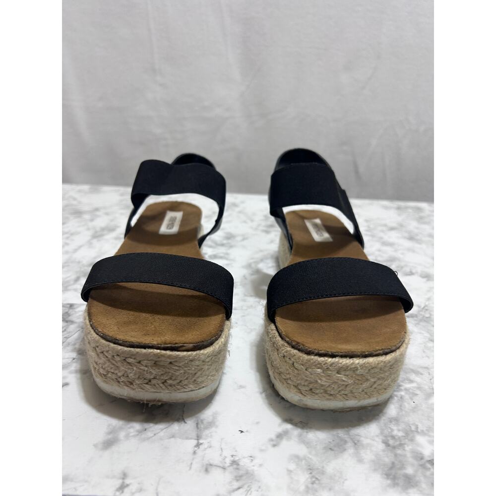 Women's Black Espadrille Sandals - Picture 2 of 9